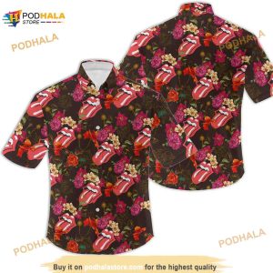 Rolling Stones Hawaiian Shirt, Rock Band Tropical Shirt For Fans