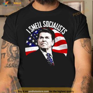 Ronald Reagan I Smell Socialists Shirt 2
