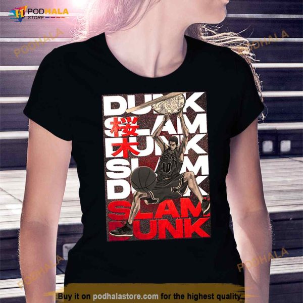 Sakuragi Slam Dunk Basketball Anime Shirt