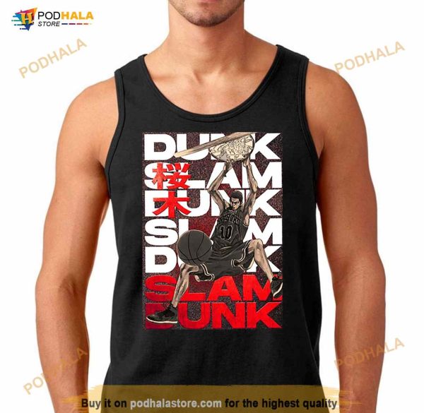 Sakuragi Slam Dunk Basketball Anime Shirt