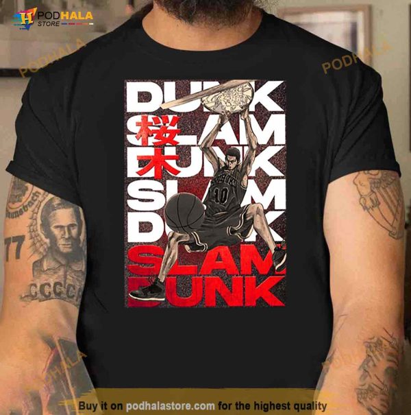 Sakuragi Slam Dunk Basketball Anime Shirt