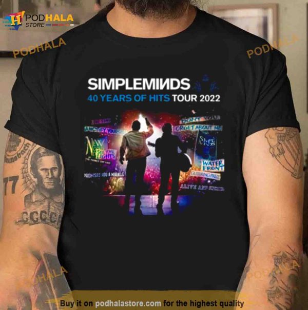 Sample Minds 40 Years Of Hits American Tour 2022 Shirt
