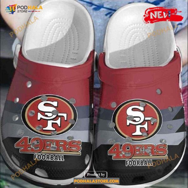 San Francisco 49ers Gift For Lover Rubber Crocs Crocband Clogs Comfy Footwear