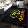 San Francisco 49ers NFL Area Rug, Bedroom, Indoor Outdoor Rugs