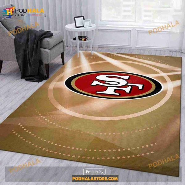 San Francisco 49ers NFL Area Rug Bedroom Rug Us Gift Decor, Indoor Outdoor Rugs