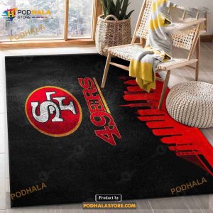 San Francisco 49ers NFL Area Rug Carpet, Home Us Decor, Indoor Outdoor Rugs