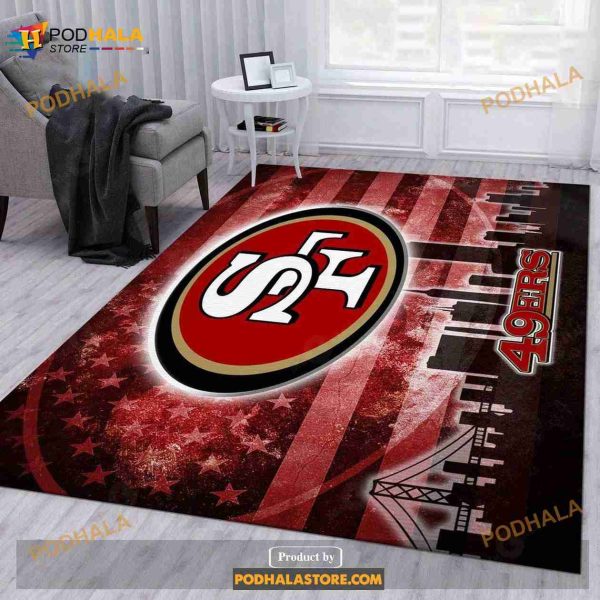 San Francisco 49ers NFL Rug Living Room Rug Home Decor Floor Decor, Indoor Outdoor Rugs 1kb