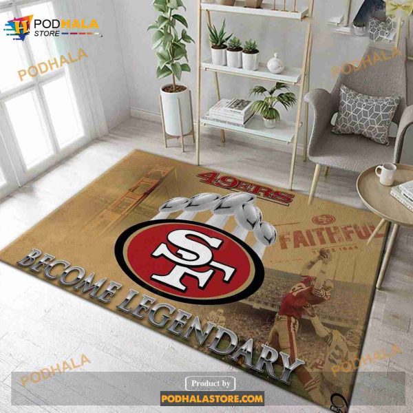 San Francisco 49ers Super Bowl 2020 NFL Football Area Rug Floor Decor The Us Decor, Indoor Outdoor Rugs