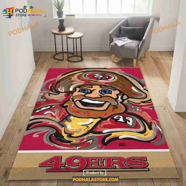 San Francisco Ers X NFL Area Rug For Christmas, Bedroom Rug, Indoor Outdoor Rugs