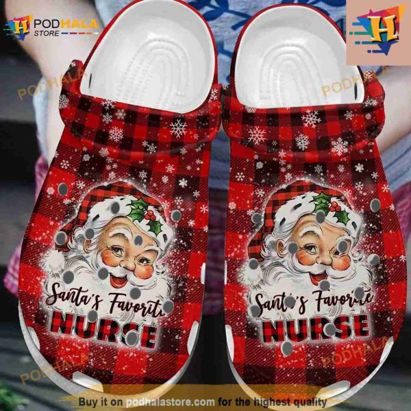 Santa Favorite Nurse Crocs Clog Shoes
