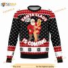 Santa Is Coming Ugly Christmas 3D Sweater, Funny Xmas Gifts