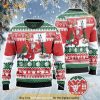 Santa Playing Basketball Dribble All Over Print Funny Ugly Sweater