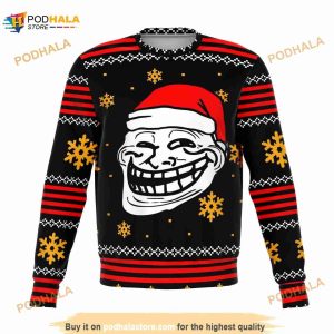 Santa Troll Meme Ugly Christmas Sweater, Funny Xmas Gifts