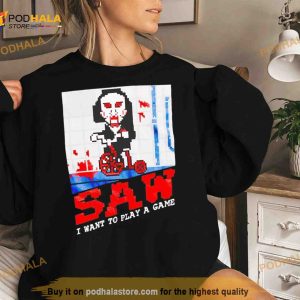 Saw 8 Bit Video Game Shirt 2