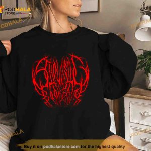Scholastic Book Fair Scary Stories Red Death Metal Logo Shirt