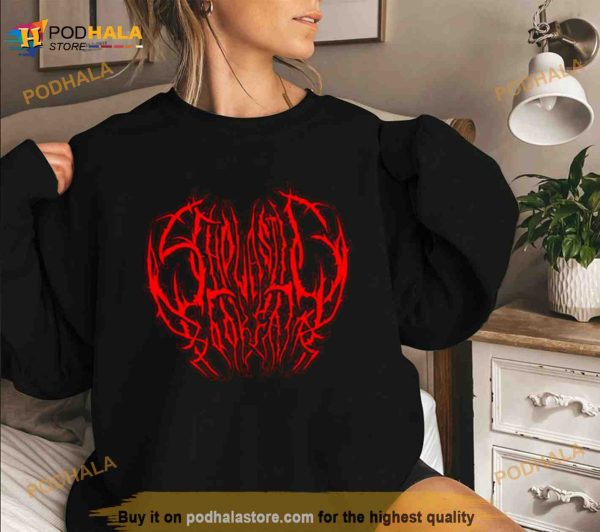 Scholastic Book Fair Scary Stories Red Death Metal Logo Shirt