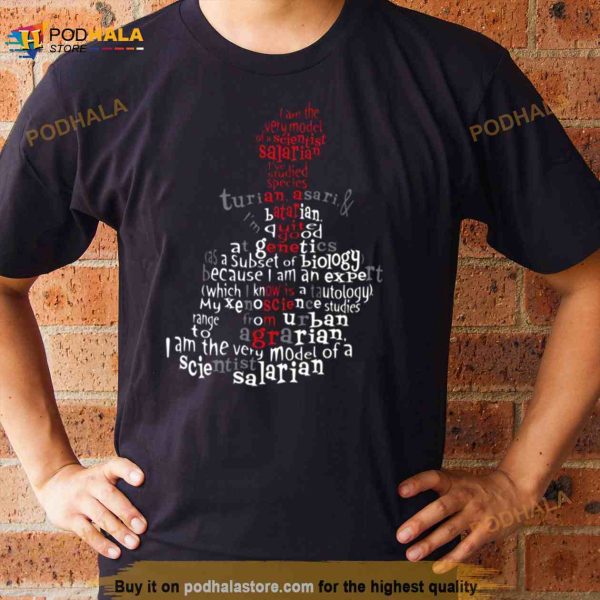 Scientist Salarian No Borders Version Mass Effect Shirt
