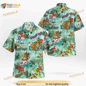 Scooby Doo Friends Surfing Summer Tropical Hawaiian Shirt, Disneyland Shirt