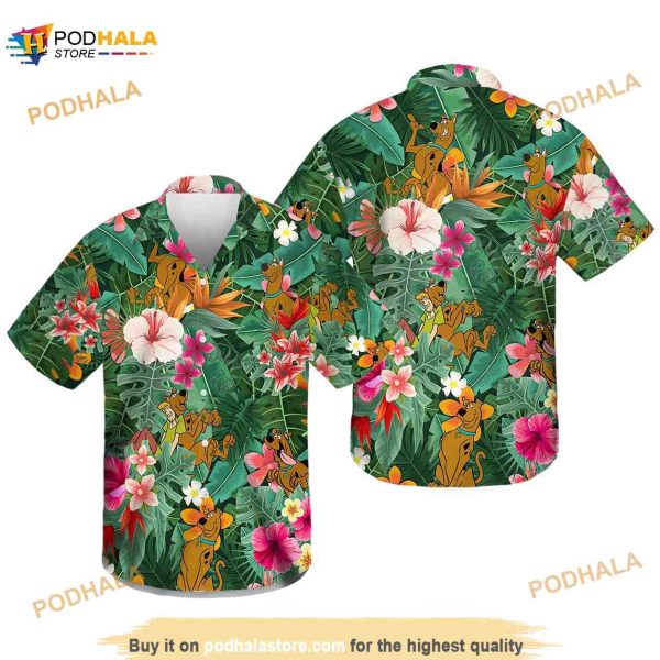 Scooby Doo Hawaiian Shirt, Summer Hawaiian Aloha