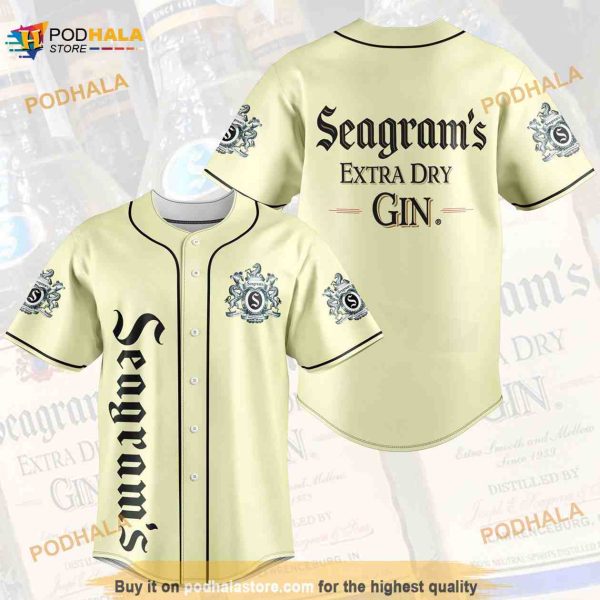 Seagram’s Extra Dry Gin 3D Baseball Jersey