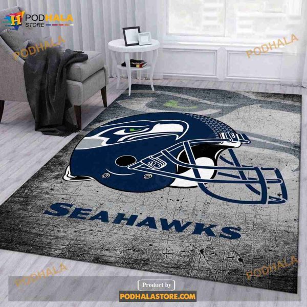 Seattle Seahawks Football NFL Rug Living Room Rug Home Decor Floor Decor