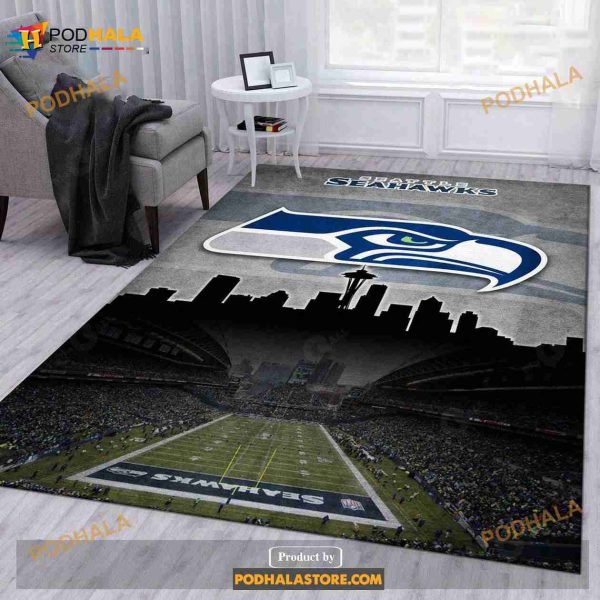 Seattle Seahawks NFL Rug Living Room Rug Christmas Gift Us Decor