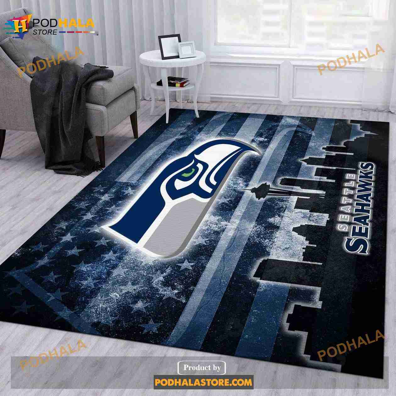 Seattle Seahawks NFL Rug Living Room Rug Us Gift Decor - Bring Your Ideas,  Thoughts And Imaginations Into Reality Today