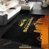 Seattle Seahawks Skyline NFL Area Rug For Christmas, Living Room Rug, Home Us Decor