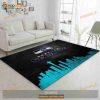 Seattle Seahawks Skyline NFL Team Logos Area Rug, Bedroom, Family Gift Us Decor