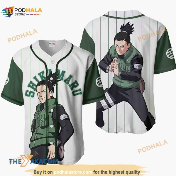 Shikamaru Nara Anime 3D Baseball Jersey Shirt