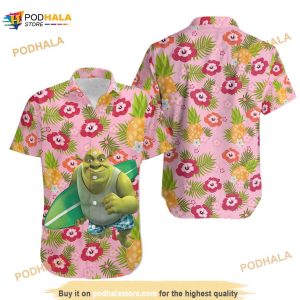 Shrek Disney Hawaiian Shirt, Disney Trip 2023, Animal Kingdom Aloha Shirt