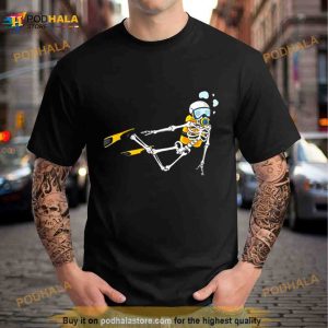 Skeleton Scuba Diver Scuba Diving Underwater Ocean Shirt 3