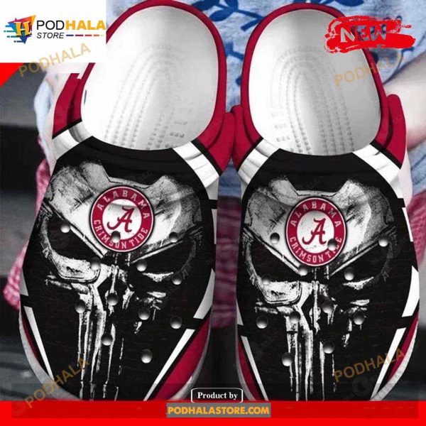 Skull Alabama Crimson Tide Team Gift For Fan Crocs Crocs Rubber Crocs Crocband Clogs