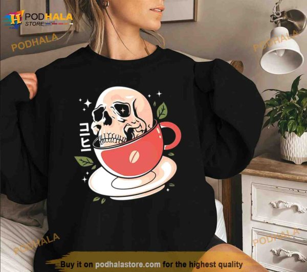 Skull Coffee T Shirt