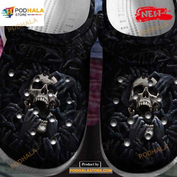 Skull Dark Night For Unisex Crocs Clog Shoes