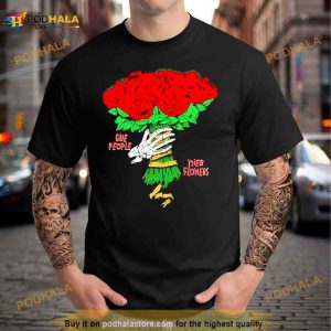 Skull Hand Give People Their Flowers Shirt 2