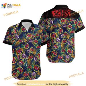 Slayer Hawaiian Shirt, Slayer Band Button Up Unisex Shirt