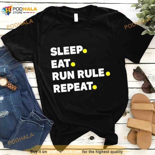 Sleep Eat Runrule Repeat Sooners Softball Shirt