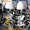 Snoopy And Charlie Brown Black Crocs
