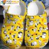Snoopy And Siblings Yellow Crocs Slippers