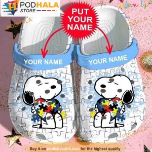 Snoopy Custom Name Crocs