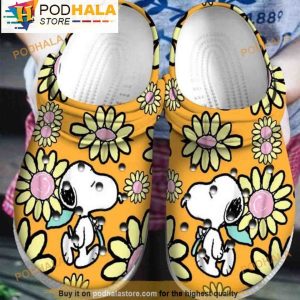 Snoopy Flower Disney Adults Crocs Clog Shoes