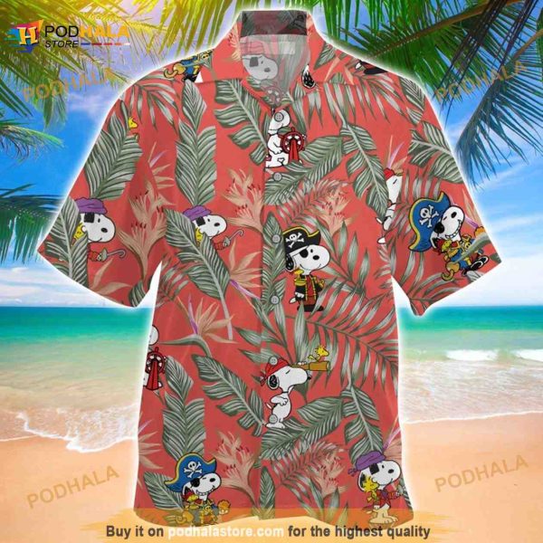 Snoopy Pirate Hawaiian Shirt, Vacation Hawaii Shirt