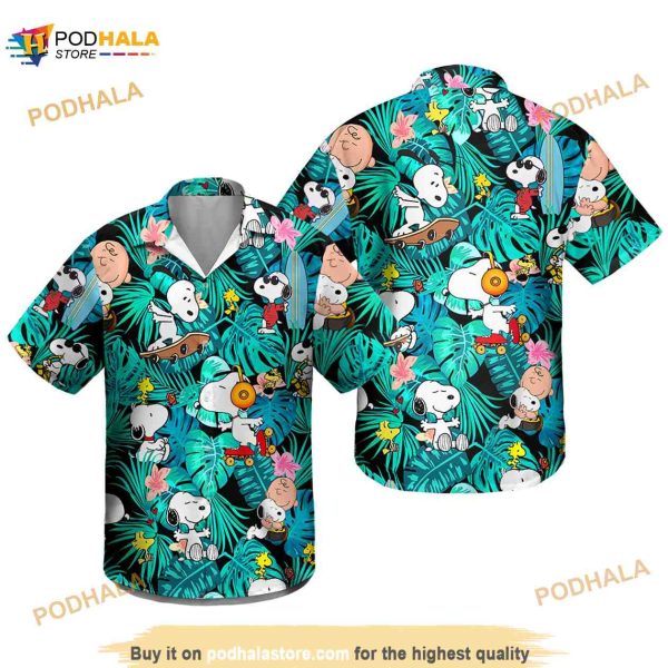 Snoopy Summer Time Hawaiian Shirt, Summer Vacation Tropical Shirt