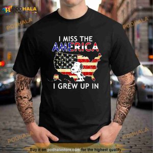Snoppy I Miss The America I Grew Up In Shirt 2