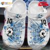 Soccer Classic Water Color Ball For Unisex Crocs Clog Shoes