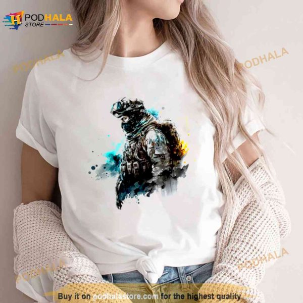 Soldier Watercolor Battlefield Shirt