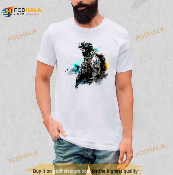 Soldier Watercolor Battlefield Shirt