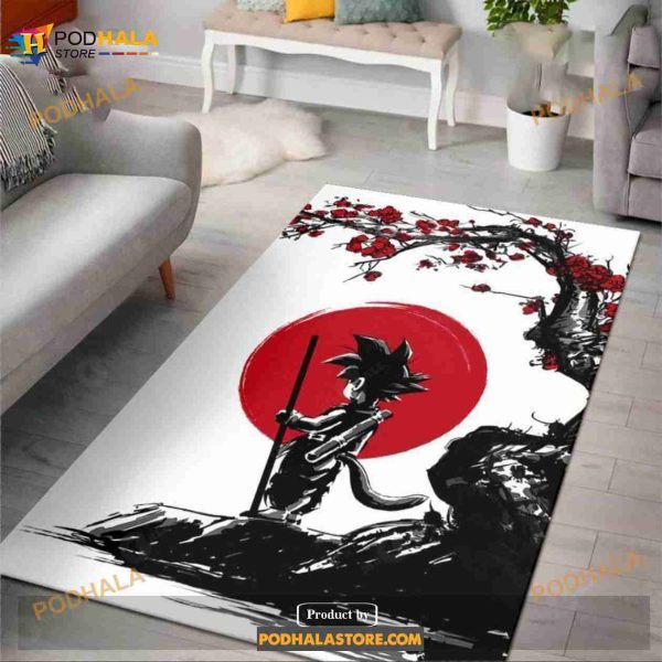 Songoku Dragon Ball Area Rug Rugs For Living Room Rug Home Decor Gift