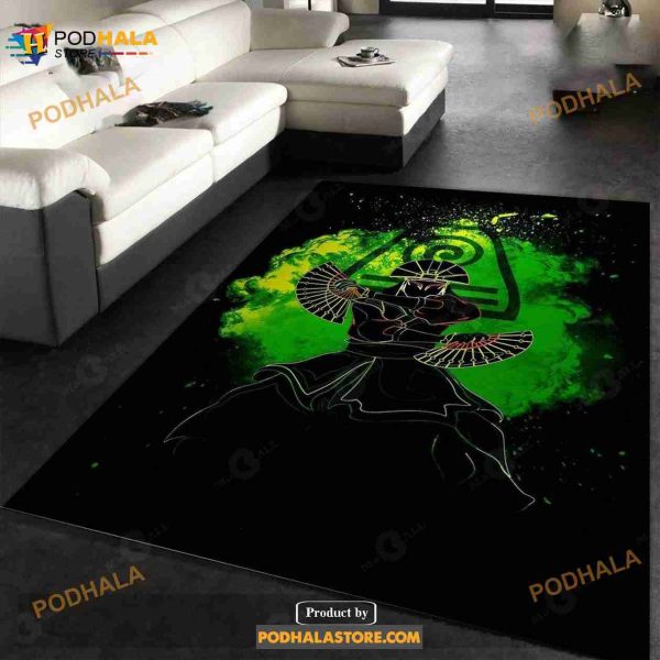 Soul Of The Earthbending Anime Hero Area Rug Bedroom